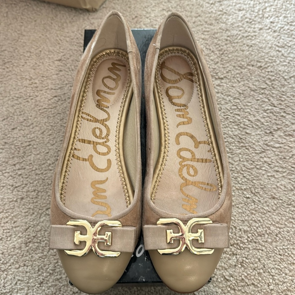 Flat Sam Edelman shoes.  Nude color